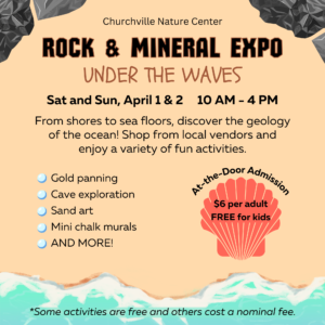Rock & Mineral Expo 2022 @ Churchville Nature Center | Southampton | Pennsylvania | United States
